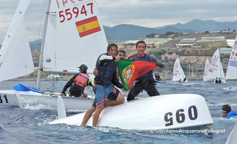 Diogo Costa and Pedro Costa (POR) are 420 Open World Champions photo copyright Gerolamo Acquarone taken at Yacht Club Sanremo and featuring the 420 class