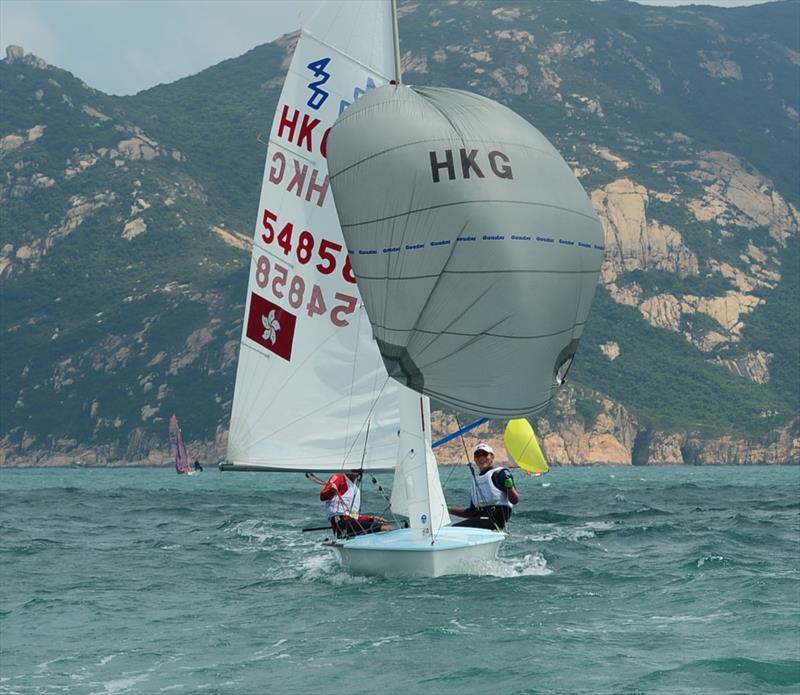 Siu Ka Chun and Tsoi Yat Ming, winners of the 420 class at the HKSF Youth Championships photo copyright Hong Kong Sailing Federation taken at Royal Hong Kong Yacht Club and featuring the 420 class