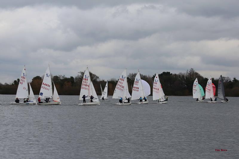 Visiting 420s enjoying good racing on day 7 of the Fox's Marine & Country Alton Water Frostbite Series - photo © Tim Bees