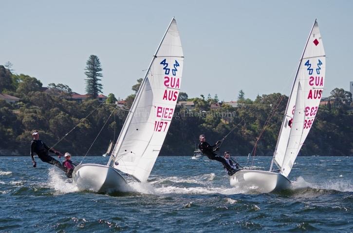 420s during the International Classes Regatta in Perth photo copyright Rick Steuart / Perth Sailing Photography taken at Royal Freshwater Bay Yacht Club and featuring the 420 class