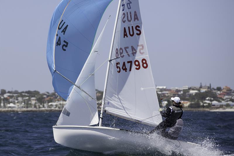 Nia Jerwood and Monique de Vries – second female crew at the 420 Australian Nationals at Fremantle photo copyright Bernie Kaaks taken at Fremantle Sailing Club and featuring the 420 class