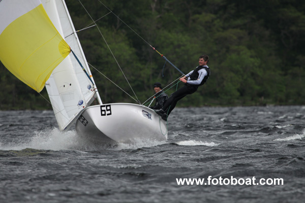 John Beardon & Fergus Barrie during the Brown Cup at Loch Earn