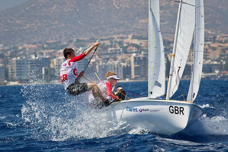 Sail First ISAF Youth Worlds day 1 photo copyright Icarus / ISAF Youth Worlds taken at  and featuring the 420 class