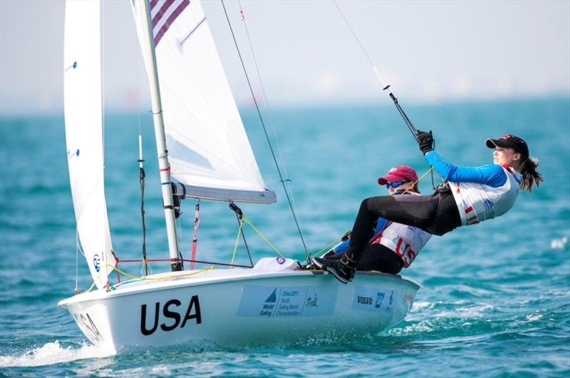 American 420 competitors at the Youth Sailing Worlds in Sanya - photo © Tomas Moya / Sailing Energy / World Sailing