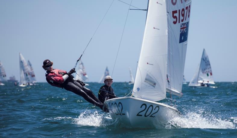 Alexander Magarey and Josh Gomz (AUS-51978) – 420 World Championship photo copyright Bernie Kaaks taken at Fremantle Sailing Club and featuring the 420 class