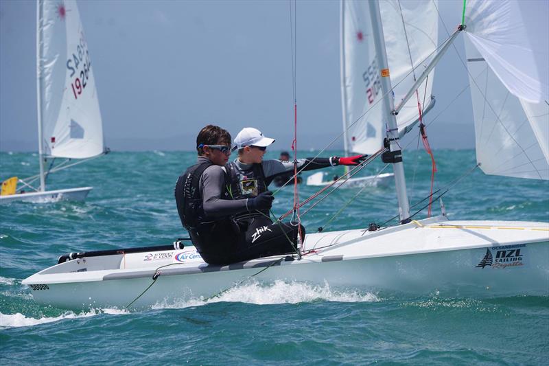 Oceanbridge NZL Sailing Regatta - Day 1, February 3, 2018 Murrays Bay SC photo copyright Yachting NZ taken at Murrays Bay Sailing Club and featuring the 420 class