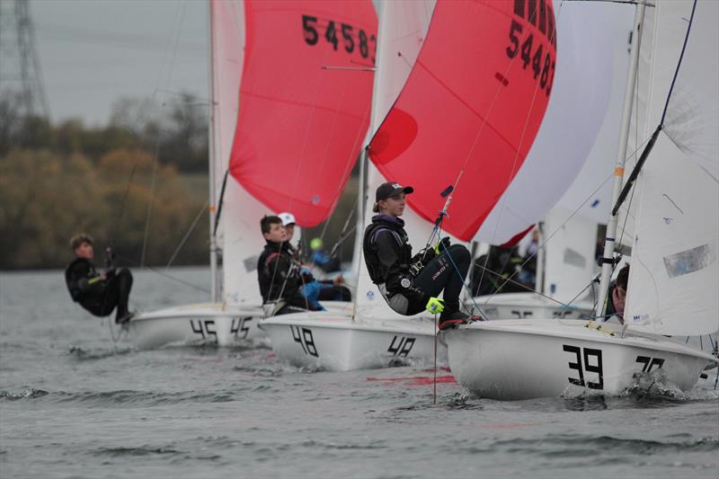 420 racing at Grafham  photo copyright P Cawthorne taken at Grafham Water Sailing Club and featuring the 420 class