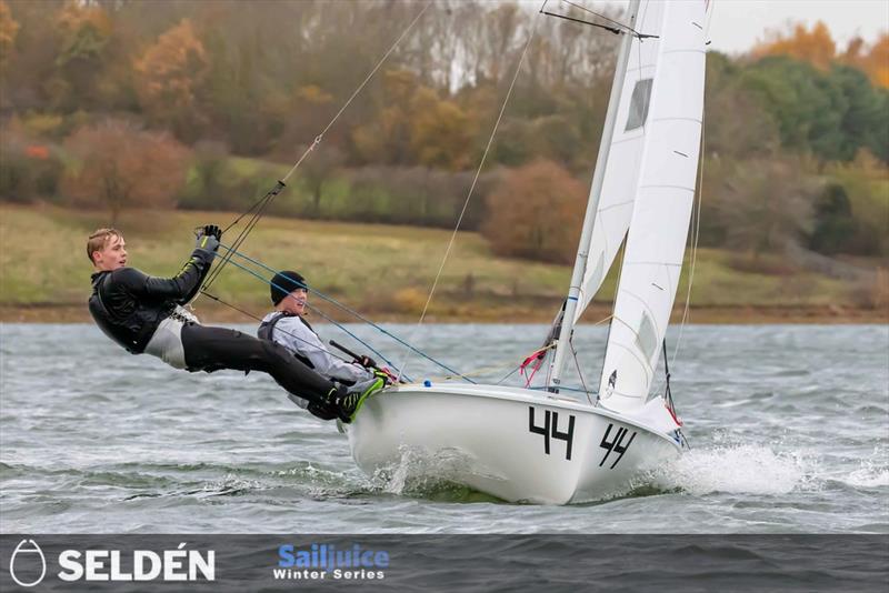Imogen Wade and Hugo Valentine in the Draycote Dash 2023 photo copyright Tim Olin / www.olinphoto.co.uk taken at Draycote Water Sailing Club and featuring the 420 class