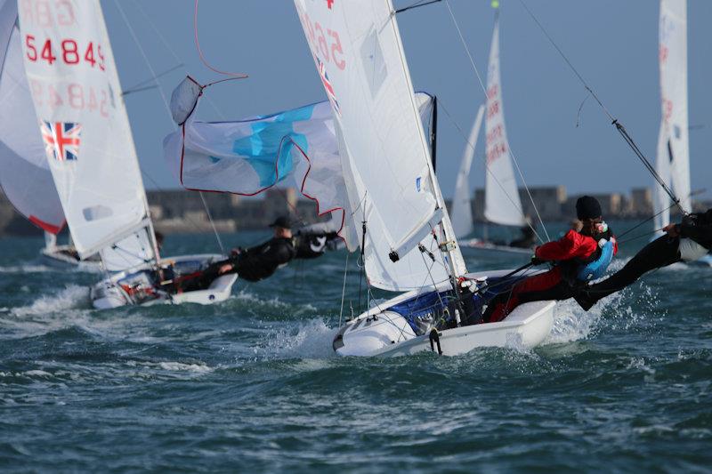 420 Winter Championship at Weymouth photo copyright Jon Cawthorne taken at Weymouth & Portland Sailing Academy and featuring the 420 class