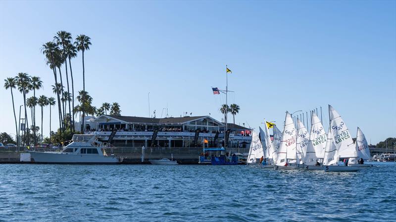 The start of the Junior Congressional Cup photo copyright Ian Roman/ WMRT taken at Long Beach Yacht Club and featuring the 420 class