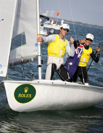 470 gold for Mathew Belcher and Malcolm Page at the Rolex Miami OCR