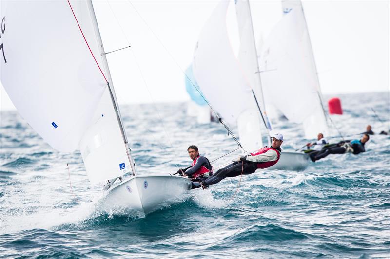 Calabrese and De la Fuente at ISAF Sailing World Cup Mallorca photo copyright Pedro Martinez / Sofia taken at  and featuring the 470 class