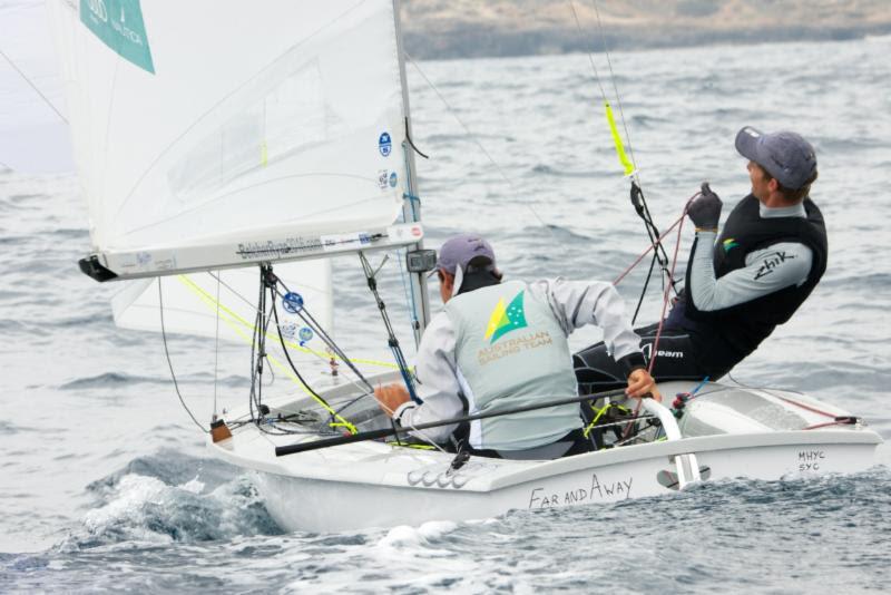 Mat Belcher & Will Ryan at ISAF Sailing World Cup Mallorca photo copyright Victor Kovalenko taken at  and featuring the 470 class