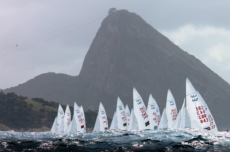 Day 3 at the Aquece Rio - International Sailing Regatta 2014 photo copyright ISAF taken at  and featuring the 470 class