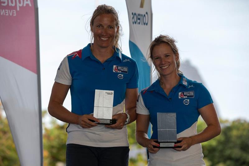 Women's 470 silver for Hannah Mills and Saskia Clark at the Aquece Rio - International Sailing Regatta 2014 - photo © Richard Langdon / British Sailing Team