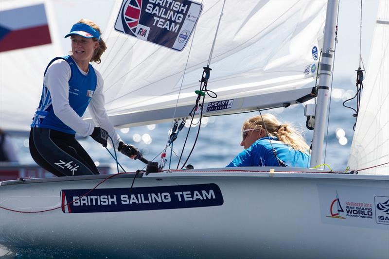 Hannah Mills & Saskia Clark on day 3 of the ISAF Sailing World Championship photo copyright Ocean Images / British Sailing Team taken at  and featuring the 470 class