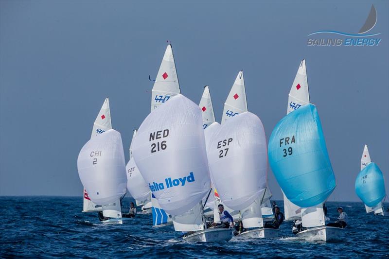 ISAF Sailing World Championship day 3 photo copyright Sailing Energy taken at  and featuring the 470 class