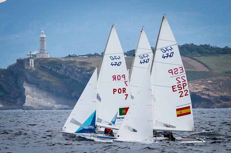 Day 5 of the ISAF Sailing World Championship photo copyright Nikos Alevromytis taken at  and featuring the 470 class