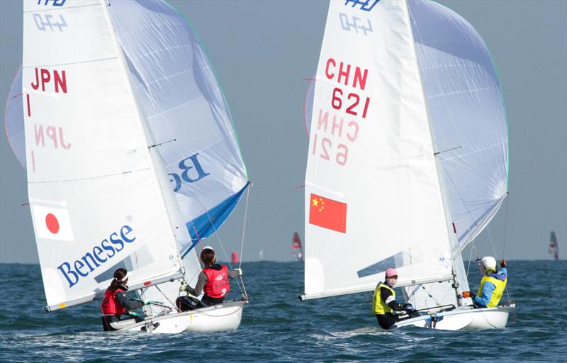 ISAF Sailing World Cup Qingdao day 3 photo copyright ISAF taken at  and featuring the 470 class
