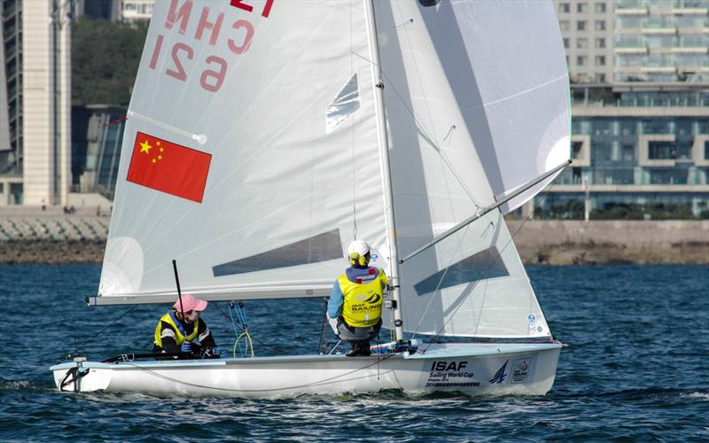 ISAF Sailing World Cup Qingdao medal races photo copyright ISAF taken at  and featuring the 470 class