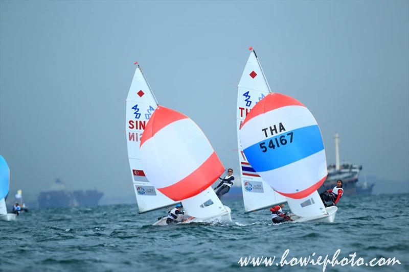 Southeast Asian Games day 7 photo copyright Howie Photogaphy / www.howiephoto.com taken at Singapore Sailing Federation and featuring the 470 class