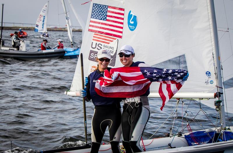 Women's 470 gold for Anne Haeger & Briana Provancha at the Aquece Rio – International Sailing Regatta - photo © Jesus Renedo / SailingEnergy / ISAF