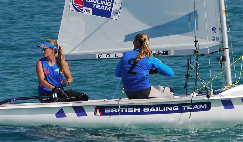Silver for Hannah Mills & Saskia Clark in the 470 Worlds in Haifa - photo © British Sailing Team