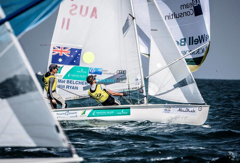 Mat Belcher & Will Ryan on day 3 of ISAF Sailing World Cup Final, Abu Dhabi  - photo © Jesus Renedo / Sailing Energy / ISAF