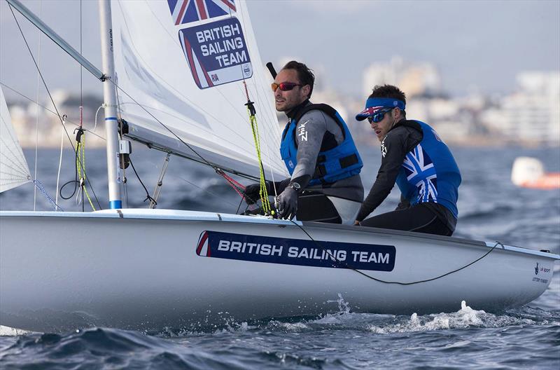 Elliot Willis (left) sailing with Luke Patience photo copyright Ocean Images / British Sailing Team taken at  and featuring the 470 class