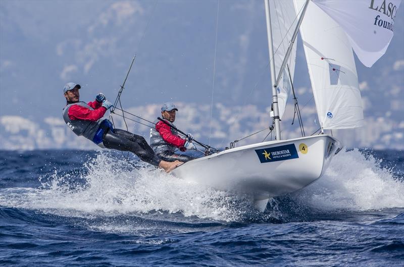Greece's Pangiotis Mantis and Pavlos Kagialis on day 4 of the 47 Trofeo Princesa Sofía IBEROSTAR - photo © Jesus Renedo / Sailing Energy / Sofia