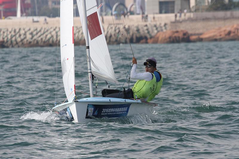 China's Hao Lan and Chao Wang win the Men's 470 class at Sailing World Cup Qingdao photo copyright Daniel Smith taken at  and featuring the 470 class