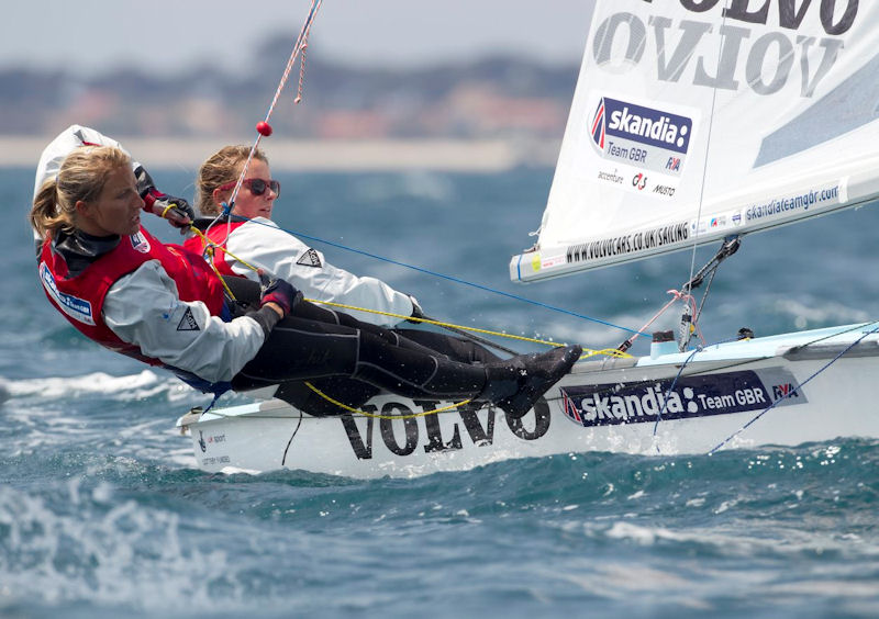 470 Silver for Hannah Mills and Saskia Clark at French Olympic Sailing Week photo copyright Richard Langdon / Skandia Team GBR taken at  and featuring the 470 class
