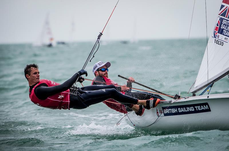 Luke Patience and Chris Grube (GBR) - Miami 2018 World Cup Series photo copyright Jesus Renedo / Sailing Energy taken at  and featuring the 470 class