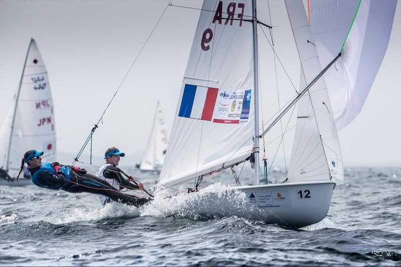 World Cup Series Hyères day 1 photo copyright Richard Langdon / Sailing Energy / World Sailing taken at COYCH Hyeres and featuring the 470 class