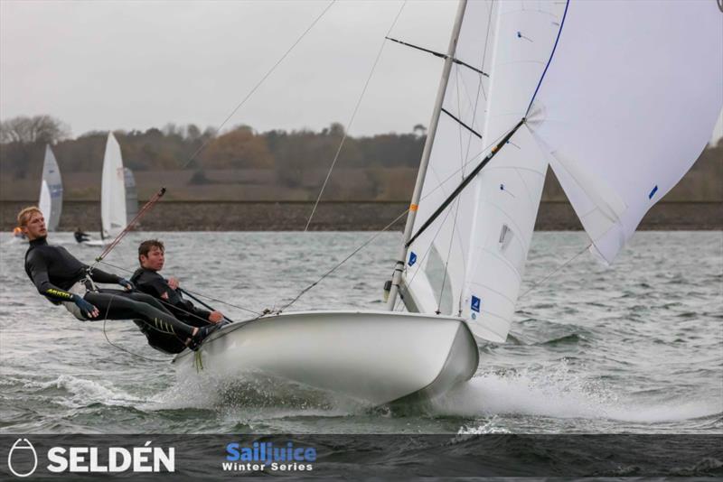 Arran Holman and Alex Hughes in the Seldén SailJuice Winter Series  photo copyright Tim Olin / www.olinphoto.co.uk taken at Draycote Water Sailing Club and featuring the 470 class