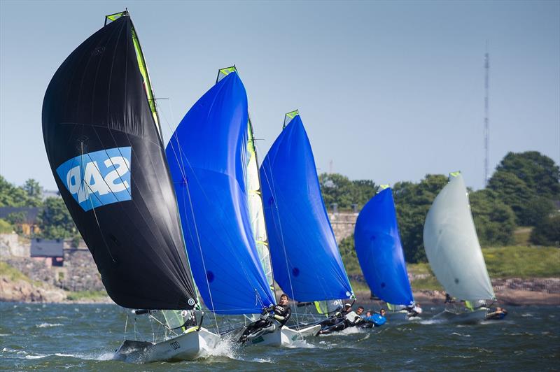 Day 3 of the Seiko 49er & 49erFX Europeans in Helsinki photo copyright Mick Anderson / www.sailingpix.dk taken at  and featuring the 49er class