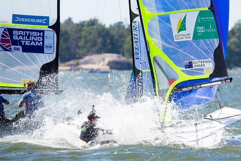 Day 4 of the Seiko 49er & 49erFX Europeans in Helsinki photo copyright Mick Anderson / www.sailingpix.dk taken at  and featuring the 49er class