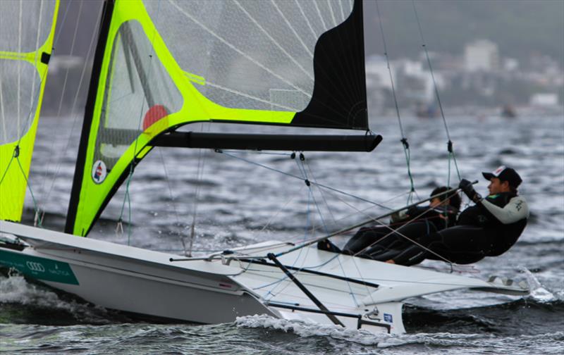 Day 3 at the Aquece Rio - International Sailing Regatta 2014 photo copyright ISAF taken at  and featuring the 49er class