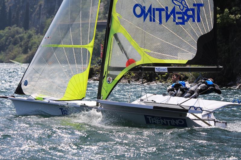 All set for the Eurosaf Champions Sailing Cup at Lake Garda photo copyright Elena Giolai taken at Fraglia Vela Riva and featuring the 49er class