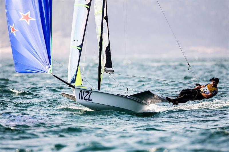 Peter Burling & Blair Tuke in the 49er on day 8 at the Rio 2016 Olympic Sailing Competition photo copyright Sailing Energy / World Sailing taken at  and featuring the 49er class