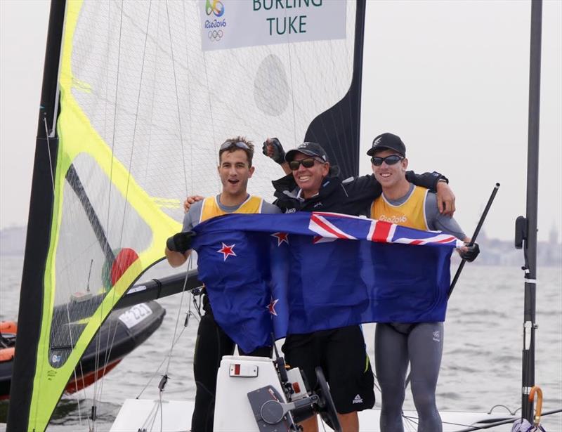 Burling and Tuke wrap up Kiwi 49er gold at the Rio 2016 Olympic Sailing Competition with a day to spare photo copyright Sailing Energy / World Sailing taken at  and featuring the 49er class