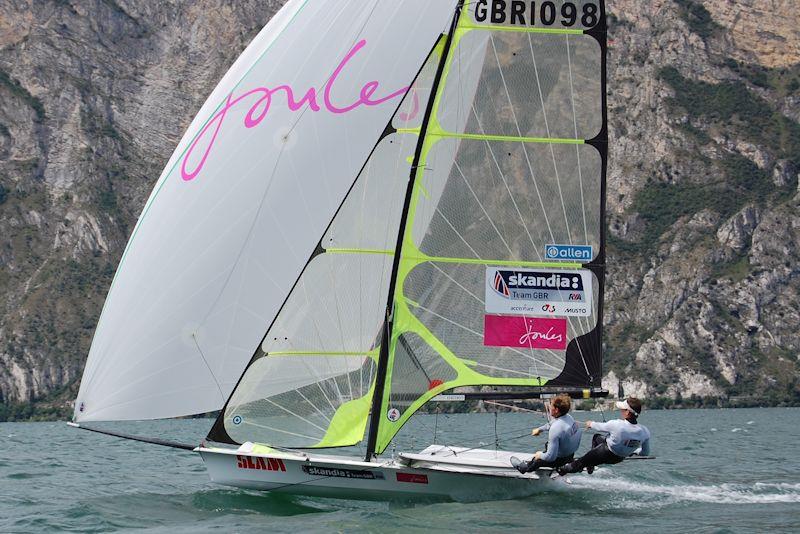 A 49er at Garda, showing the wisdom of the decision to select this boat from the large field of entries at the Torbole Trials photo copyright Dougal Henshall taken at  and featuring the 49er class