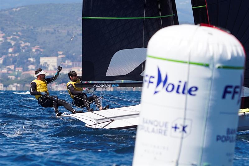 Last Chance Regatta at Hyères Day 3 photo copyright Sailing Energy / World Sailing taken at COYCH Hyeres and featuring the 49er class