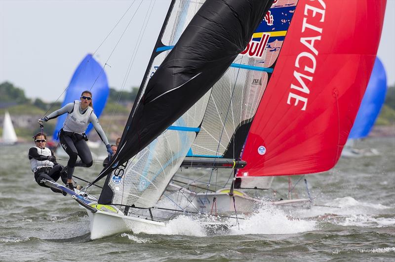 Day 5 of the Seiko 49er & 49erFX Europeans in Helsinki photo copyright Mick Anderson / www.sailingpix.dk taken at  and featuring the 49er FX class
