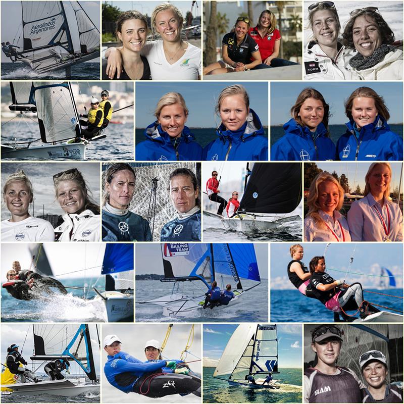 49erFX teams going into the ISAF Sailing World Cup Final photo copyright ISAF taken at  and featuring the 49er FX class