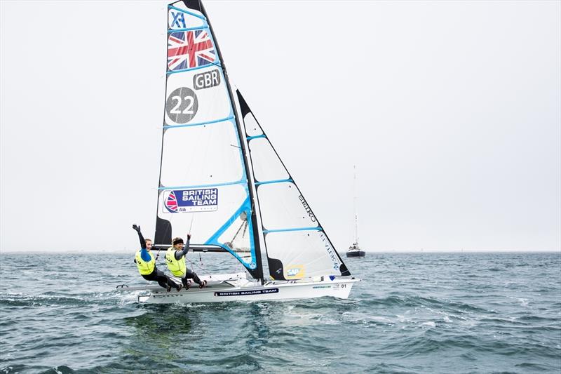 Dobson & Ainsworth at Sailing World Cup Weymouth and Portland - photo © Pedro Martinez / Sailing Energy / World Sailing