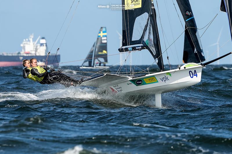 2023 Allianz Sailing World Championships Day 2 photo copyright Sailing Energy / World Sailing taken at  and featuring the 49er FX class