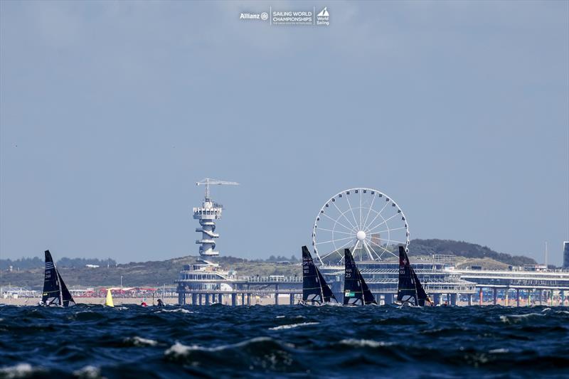 2023 Allianz Sailing World Championships Day 2 photo copyright Sailing Energy / World Sailing taken at  and featuring the 49er FX class