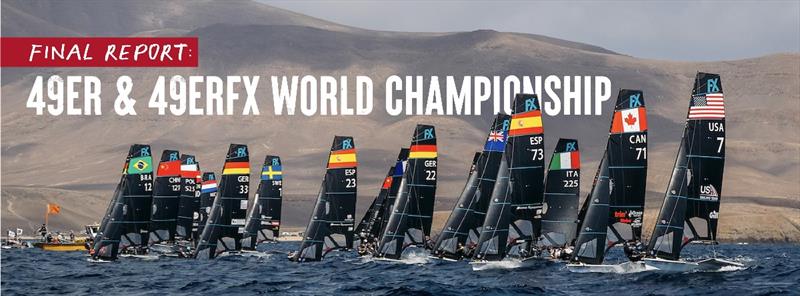 US Sailing Team at 2024 49er and 49erFX Worlds photo copyright Sailing Energy taken at Lanzarote Sailing Center and featuring the 49er FX class