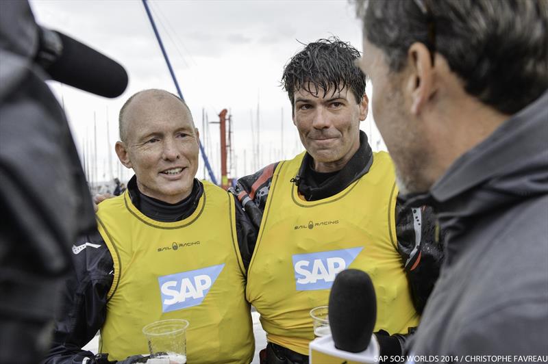 Mike Holt & Rob Woelfel win the 2014 SAP 505 World Championship in Kiel - photo © Christophe Favreau / SAP